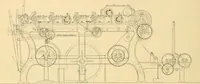 An illustration from A treatise, giving a thorough description of the properties and supply of the fibres, as well as the various processes required for converting wool, cotton, silk from fibre to finished goods, covering both woven and knit goods ... construction of the most modern improvements to preparatory machinery ... accessories relating to construction and equipment of modern textile manufacturing plants .. (1895)