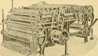 An illustration from A treatise, giving a thorough description of the properties and supply of the fibres, as well as the various processes required for converting wool, cotton, silk from fibre to finished goods, covering both woven and knit goods ... construction of the most modern improvements to preparatory machinery ... accessories relating to construction and equipment of modern textile manufacturing plants .. (1895)