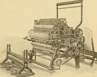 An illustration from A treatise, giving a thorough description of the properties and supply of the fibres, as well as the various processes required for converting wool, cotton, silk from fibre to finished goods, covering both woven and knit goods ... construction of the most modern improvements to preparatory machinery ... accessories relating to construction and equipment of modern textile manufacturing plants .. (1895)