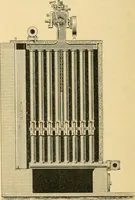 An illustration from A treatise, giving a thorough description of the properties and supply of the fibres, as well as the various processes required for converting wool, cotton, silk from fibre to finished goods, covering both woven and knit goods ... construction of the most modern improvements to preparatory machinery ... accessories relating to construction and equipment of modern textile manufacturing plants .. (1895)