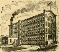 An illustration from A treatise, giving a thorough description of the properties and supply of the fibres, as well as the various processes required for converting wool, cotton, silk from fibre to finished goods, covering both woven and knit goods ... construction of the most modern improvements to preparatory machinery ... accessories relating to construction and equipment of modern textile manufacturing plants .. (1895)