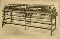 An illustration from A treatise, giving a thorough description of the properties and supply of the fibres, as well as the various processes required for converting wool, cotton, silk from fibre to finished goods, covering both woven and knit goods ... construction of the most modern improvements to preparatory machinery ... accessories relating to construction and equipment of modern textile manufacturing plants .. (1895)