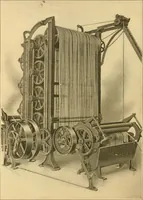 An illustration from A treatise, giving a thorough description of the properties and supply of the fibres, as well as the various processes required for converting wool, cotton, silk from fibre to finished goods, covering both woven and knit goods ... construction of the most modern improvements to preparatory machinery ... accessories relating to construction and equipment of modern textile manufacturing plants .. (1895)