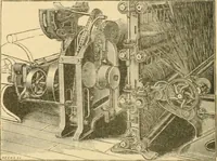 An illustration from A treatise, giving a thorough description of the properties and supply of the fibres, as well as the various processes required for converting wool, cotton, silk from fibre to finished goods, covering both woven and knit goods ... construction of the most modern improvements to preparatory machinery ... accessories relating to construction and equipment of modern textile manufacturing plants .. (1895)