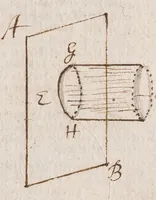 An illustration from A treatise of the motion of water and other fluid bodyes [manuscript] (1680)