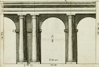 An illustration from A treatise of architecture, with remarks and observations : necessary for young people, who would apply themselves to that noble art (1732)