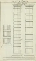 An illustration from A treatise of architecture, with remarks and observations : necessary for young people, who would apply themselves to that noble art (1732)