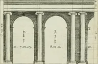 An illustration from A treatise of architecture, with remarks and observations : necessary for young people, who would apply themselves to that noble art (1732)