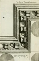 An illustration from A treatise of architecture, with remarks and observations : necessary for young people, who would apply themselves to that noble art (1732)