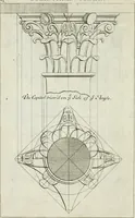 An illustration from A treatise of architecture, with remarks and observations : necessary for young people, who would apply themselves to that noble art (1732)