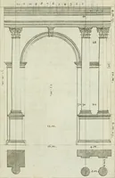 An illustration from A treatise of architecture, with remarks and observations : necessary for young people, who would apply themselves to that noble art (1732)