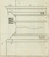 An illustration from A treatise of architecture, with remarks and observations : necessary for young people, who would apply themselves to that noble art (1732)