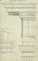 An illustration from A treatise of architecture, with remarks and observations : necessary for young people, who would apply themselves to that noble art (1732)