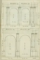 An illustration from A treatise of architecture, with remarks and observations : necessary for young people, who would apply themselves to that noble art (1732)