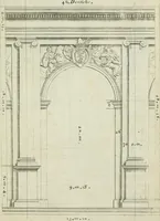 An illustration from A treatise of architecture, with remarks and observations : necessary for young people, who would apply themselves to that noble art (1732)