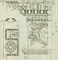 An illustration from A treatise of architecture, with remarks and observations : necessary for young people, who would apply themselves to that noble art (1732)