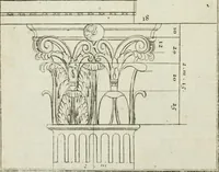 An illustration from A treatise of architecture, with remarks and observations : necessary for young people, who would apply themselves to that noble art (1732)