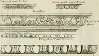 An illustration from A treatise of architecture, with remarks and observations : necessary for young people, who would apply themselves to that noble art (1732)