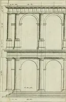 An illustration from A treatise of architecture, with remarks and observations : necessary for young people, who would apply themselves to that noble art (1732)