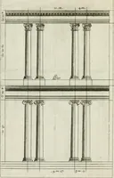 An illustration from A treatise of architecture, with remarks and observations : necessary for young people, who would apply themselves to that noble art (1732)