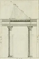 An illustration from A treatise of architecture, with remarks and observations : necessary for young people, who would apply themselves to that noble art (1732)