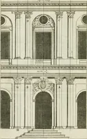 An illustration from A treatise of architecture, with remarks and observations : necessary for young people, who would apply themselves to that noble art (1732)