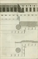 An illustration from A treatise of architecture, with remarks and observations : necessary for young people, who would apply themselves to that noble art (1732)