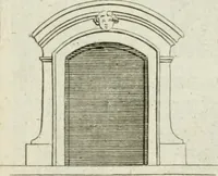An illustration from A treatise of architecture, with remarks and observations : necessary for young people, who would apply themselves to that noble art (1732)