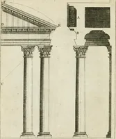 An illustration from A treatise of architecture, with remarks and observations : necessary for young people, who would apply themselves to that noble art (1732)