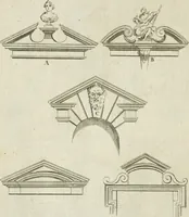 An illustration from A treatise of architecture, with remarks and observations : necessary for young people, who would apply themselves to that noble art (1732)