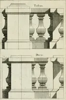 An illustration from A treatise of architecture, with remarks and observations : necessary for young people, who would apply themselves to that noble art (1732)