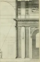 An illustration from A treatise of architecture, with remarks and observations : necessary for young people, who would apply themselves to that noble art (1732)