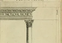 An illustration from A treatise of architecture, with remarks and observations : necessary for young people, who would apply themselves to that noble art (1732)