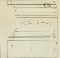 An illustration from A treatise of architecture, with remarks and observations : necessary for young people, who would apply themselves to that noble art (1732)
