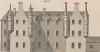 An illustration from A treatise on forming, improving, and managing country residences : and on the choice of situations appropriate to every class of purchasers. In all which the object in view is to unite in a better manner than has hitherto been done, a taste founded in nature with economy and utility, in constructing or improving mansions, and other rural buildings, so as to combine architectural fitness with picturesque effect, and in forming gardens, orchards, farms, parks, pleasure-grounds, shrubberies, all kinds of useful or decorative plantations, and every object of convenience or beauty peculiar to country seats, according to the extent, character, or style of situations, and the rank, fortune, and expenditure of proprietors, from the cottage to the palace. With an appendix, containing an enquiry into the utility and merits of Mr. Repton's mode of shewing effects by slides and sketches, and strictures on his opinions and practice in landscape gardening. Illustrated by descriptions of scenery and buildings, by references to country seats, and passages of country in most parts of Great Britain, and by thirty-two engravings (1806)