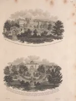 An illustration from A treatise on forming, improving, and managing country residences : and on the choice of situations appropriate to every class of purchasers. In all which the object in view is to unite in a better manner than has hitherto been done, a taste founded in nature with economy and utility, in constructing or improving mansions, and other rural buildings, so as to combine architectural fitness with picturesque effect, and in forming gardens, orchards, farms, parks, pleasure-grounds, shrubberies, all kinds of useful or decorative plantations, and every object of convenience or beauty peculiar to country seats, according to the extent, character, or style of situations, and the rank, fortune, and expenditure of proprietors, from the cottage to the palace. With an appendix, containing an enquiry into the utility and merits of Mr. Repton's mode of shewing effects by slides and sketches, and strictures on his opinions and practice in landscape gardening. Illustrated by descriptions of scenery and buildings, by references to country seats, and passages of country in most parts of Great Britain, and by thirty-two engravings (1806)