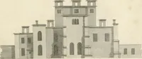 An illustration from A treatise on forming, improving, and managing country residences : and on the choice of situations appropriate to every class of purchasers, in all which the object in view is to unite in a better manner than has hitherto been done, a taste founded in nature with economy and utility, in constructing or improving mansions, and other rural buildings, so as to combine architectural fitness with picturesque effect ... : with an appendix, containing an enquiry into the utility and merits of Mr. Repton's mode of shewing effects by slides and sketches, and strictures on his opinions and practice in landscape gardening : illustrated by descriptions of scenery and buildings, by references to country seats, and passages of country in most parts of Great Britain, and by thirty-two engravings (1806)