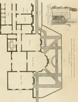 An illustration from A treatise on forming, improving, and managing country residences : and on the choice of situations appropriate to every class of purchasers, in all which the object in view is to unite in a better manner than has hitherto been done, a taste founded in nature with economy and utility, in constructing or improving mansions, and other rural buildings, so as to combine architectural fitness with picturesque effect ... : with an appendix, containing an enquiry into the utility and merits of Mr. Repton's mode of shewing effects by slides and sketches, and strictures on his opinions and practice in landscape gardening : illustrated by descriptions of scenery and buildings, by references to country seats, and passages of country in most parts of Great Britain, and by thirty-two engravings (1806)