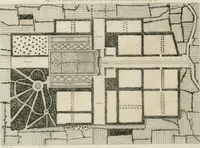 An illustration from A treatise on forming, improving, and managing country residences : and on the choice of situations appropriate to every class of purchasers, in all which the object in view is to unite in a better manner than has hitherto been done, a taste founded in nature with economy and utility, in constructing or improving mansions, and other rural buildings, so as to combine architectural fitness with picturesque effect ... : with an appendix, containing an enquiry into the utility and merits of Mr. Repton's mode of shewing effects by slides and sketches, and strictures on his opinions and practice in landscape gardening : illustrated by descriptions of scenery and buildings, by references to country seats, and passages of country in most parts of Great Britain, and by thirty-two engravings (1806)