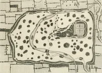 An illustration from A treatise on forming, improving, and managing country residences : and on the choice of situations appropriate to every class of purchasers, in all which the object in view is to unite in a better manner than has hitherto been done, a taste founded in nature with economy and utility, in constructing or improving mansions, and other rural buildings, so as to combine architectural fitness with picturesque effect ... : with an appendix, containing an enquiry into the utility and merits of Mr. Repton's mode of shewing effects by slides and sketches, and strictures on his opinions and practice in landscape gardening : illustrated by descriptions of scenery and buildings, by references to country seats, and passages of country in most parts of Great Britain, and by thirty-two engravings (1806)