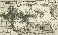 An illustration from A treatise on forming, improving, and managing country residences : and on the choice of situations appropriate to every class of purchasers, in all which the object in view is to unite in a better manner than has hitherto been done, a taste founded in nature with economy and utility, in constructing or improving mansions, and other rural buildings, so as to combine architectural fitness with picturesque effect ... : with an appendix, containing an enquiry into the utility and merits of Mr. Repton's mode of shewing effects by slides and sketches, and strictures on his opinions and practice in landscape gardening : illustrated by descriptions of scenery and buildings, by references to country seats, and passages of country in most parts of Great Britain, and by thirty-two engravings (1806)