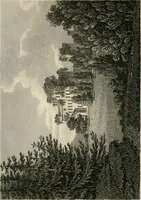An illustration from A treatise on forming, improving, and managing country residences : and on the choice of situations appropriate to every class of purchasers, in all which the object in view is to unite in a better manner than has hitherto been done, a taste founded in nature with economy and utility, in constructing or improving mansions, and other rural buildings, so as to combine architectural fitness with picturesque effect ... : with an appendix, containing an enquiry into the utility and merits of Mr. Repton's mode of shewing effects by slides and sketches, and strictures on his opinions and practice in landscape gardening : illustrated by descriptions of scenery and buildings, by references to country seats, and passages of country in most parts of Great Britain, and by thirty-two engravings (1806)