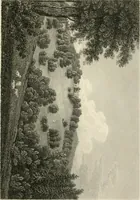 An illustration from A treatise on forming, improving, and managing country residences : and on the choice of situations appropriate to every class of purchasers, in all which the object in view is to unite in a better manner than has hitherto been done, a taste founded in nature with economy and utility, in constructing or improving mansions, and other rural buildings, so as to combine architectural fitness with picturesque effect ... : with an appendix, containing an enquiry into the utility and merits of Mr. Repton's mode of shewing effects by slides and sketches, and strictures on his opinions and practice in landscape gardening : illustrated by descriptions of scenery and buildings, by references to country seats, and passages of country in most parts of Great Britain, and by thirty-two engravings (1806)