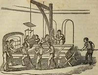 An illustration from A treatise on the origin, progressive improvement, and present state of the manufacture of porcelain and glass (1832)