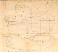An illustration from A treatise on ship-building and navigation. In three parts, wherein the theory, practice, and application of all the necessary instruments are perspicuously handled. With the construction and use of a new invented shipwright's sector ... Also tables of the sun's declination, of meridional parts ... To which is added by way of appendix, an English abridgment of another treatise on naval architecture, lately published at Paris by M. Duhamel .. (1754)