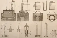 An illustration from Treatise on the steam engine (1839)