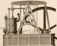 An illustration from Treatise on the steam engine (1839)