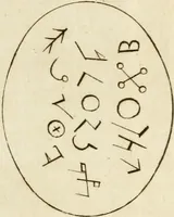 An illustration from A treatise on the study of antiquities as the commentary to historical learning, sketching out a general line of research, also marking and explaining some of the desiderata. With an appendix. N I. On the elements of speach. N II. On the origin of written language, picture, hieroglyphic, and elementary-writing. N III. On the ships of the ancients. N IV. On the chariots of the ancients (1782)