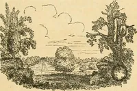 An illustration from A treatise on the theory and practice of landscape gardening, adapted to North America; with a view to the improvement of country residences. Comprising historical notices and general principles of the art, directions for laying out grounds and arranging plantations, the description and cultivation of hardy trees, decorative accompaniments to the house and grounds, the formation of pieces of artificial water, flower gardens, etc. with remarks on rural architecture .. (1841)