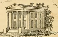 An illustration from A treatise on the theory and practice of landscape gardening, adapted to North America; with a view to the improvement of country residences. Comprising historical notices and general principles of the art, directions for laying out grounds and arranging plantations, the description and cultivation of hardy trees, decorative accompaniments to the house and grounds, the formation of pieces of artificial water, flower gardens, etc. with remarks on rural architecture .. (1841)
